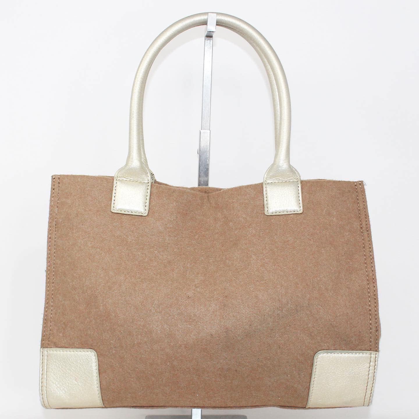 TORY BURCH #39705 Ella Brown Wool & Gold Canvas Tote Bag – ALL YOUR BLISS