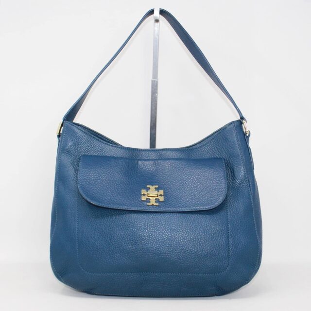 TORY BURCH 39967 Blue Leather Shoulder Bag a