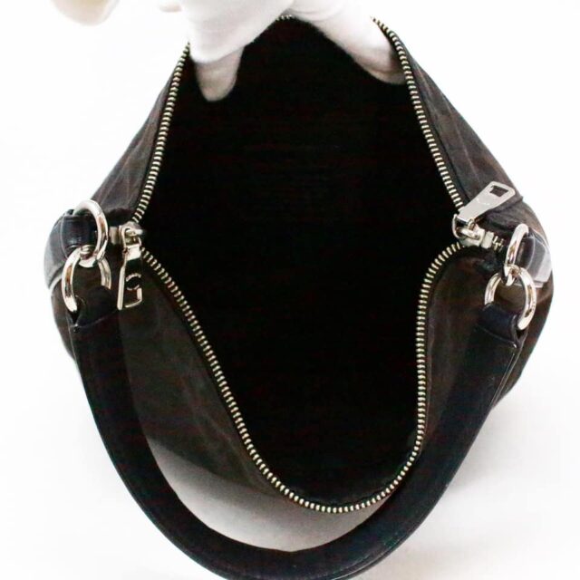 COACH Black Canvas signature Shoulder Bag with Wallet item 40393 6