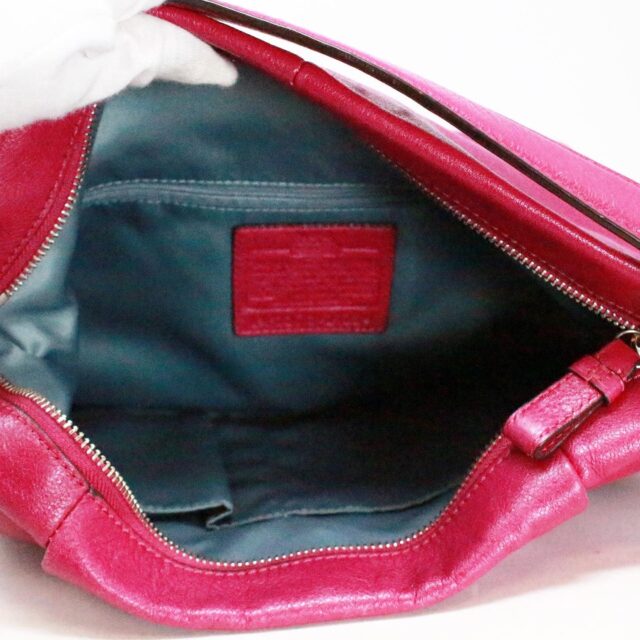 Coach Hot Pink Leather Handbag item 40481 6