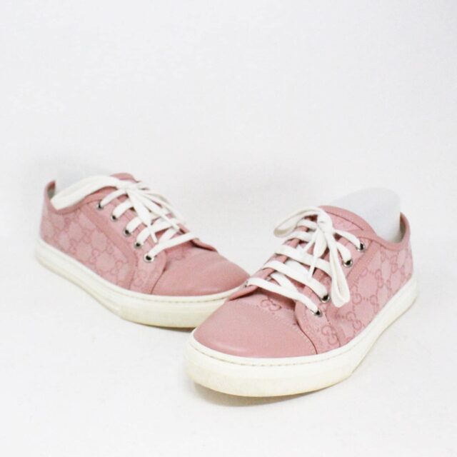 GUCCI 40287 Pink GG Canvas Sneakers US 8 EU 38 1