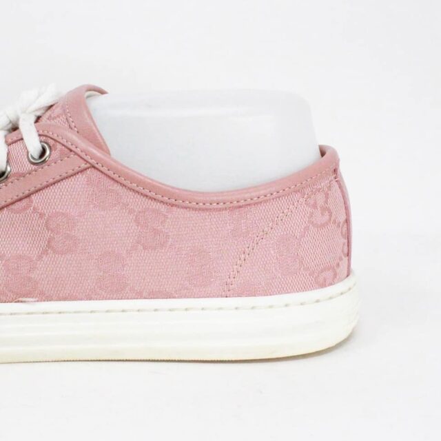 GUCCI 40287 Pink GG Canvas Sneakers US 8 EU 38 6