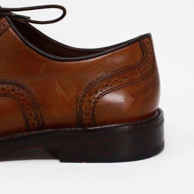 JOHNSON MURPHY 40283 Brown Leather Conard Cap Toe Oxford Mens Shoes US 9.5 EU 39.5 6