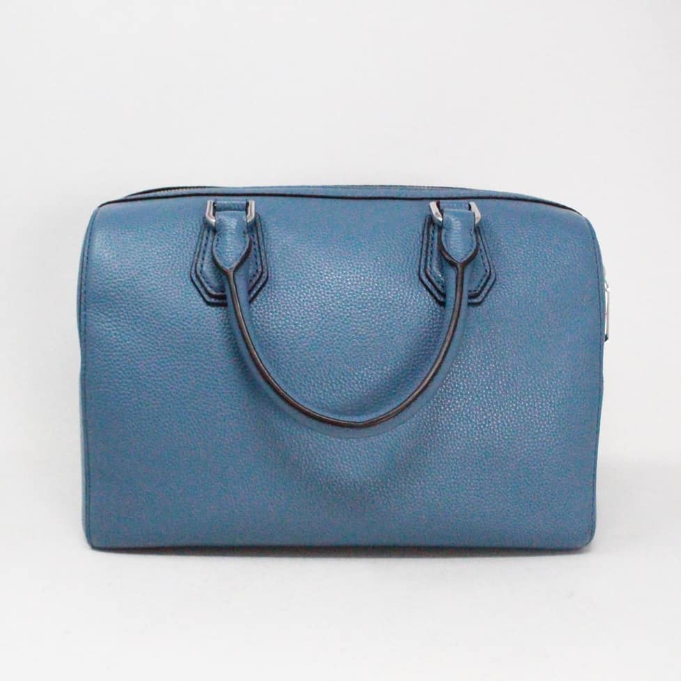 MICHAEL KORS 40188 Mercer Medium Blue Leather Duffle Bag with Matching Wallet 2