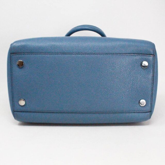 MICHAEL KORS 40188 Mercer Medium Blue Leather Duffle Bag with Matching Wallet 4