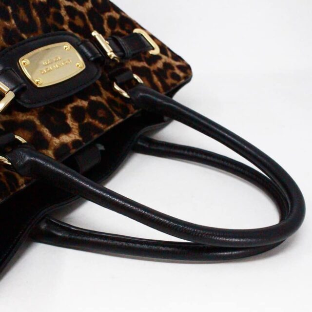 MICHAEL KORS 40299 Hamilton Leopard Leather Handbag 6