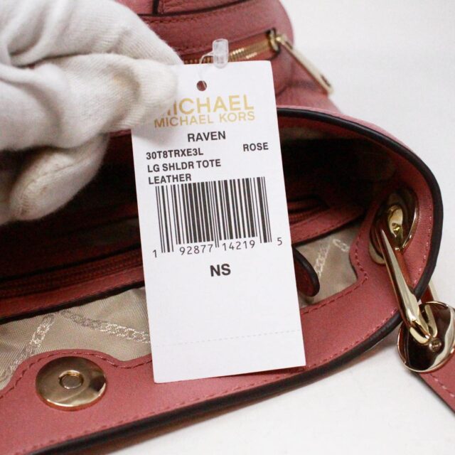 MICHAEL KORS Rose Raven Pebbled Leather Large Shoulder Bag item 40422 6