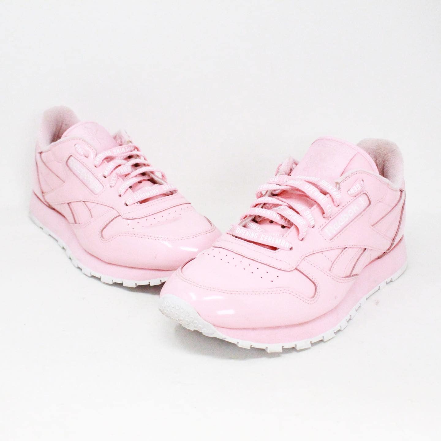REEBOK 40064 Pink Opening Ceremony X Classic Leather Sneakers US 8 EU 38 a