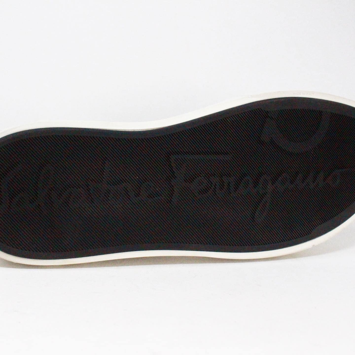 SALVATORE FERRAGAMO Black Leather Men's Sneakers item #40377 – ALL