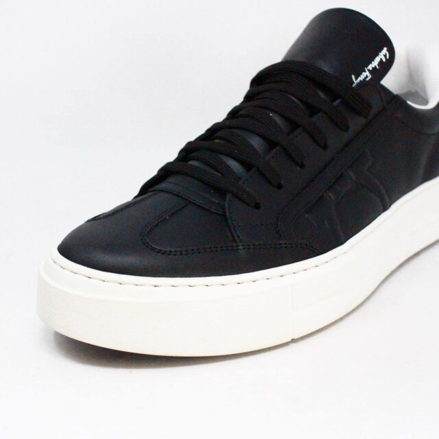 SALVATORE FERRAGAMO Black Leather Mens Sneakers item 40377 5