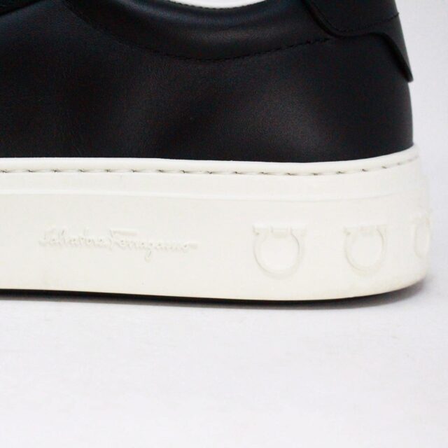 SALVATORE FERRAGAMO Black Leather Mens Sneakers item 40377 8