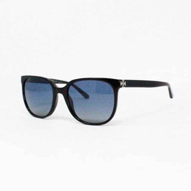 TORY BURCH 40097 Black Frame Blue Gradient Lens Sunglasses a