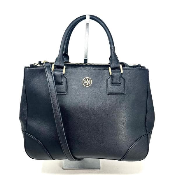 Tory Burch Black Robinson Double Zip Tote item 40370 a
