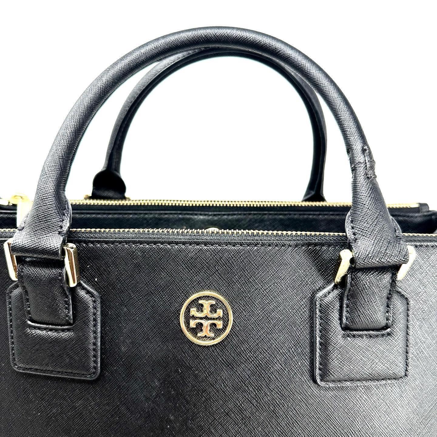 Tory Burch Robinson Mini Double-Zip Tote - Black 11159741 888736502681 -  Handbags, Robinson - Jomashop