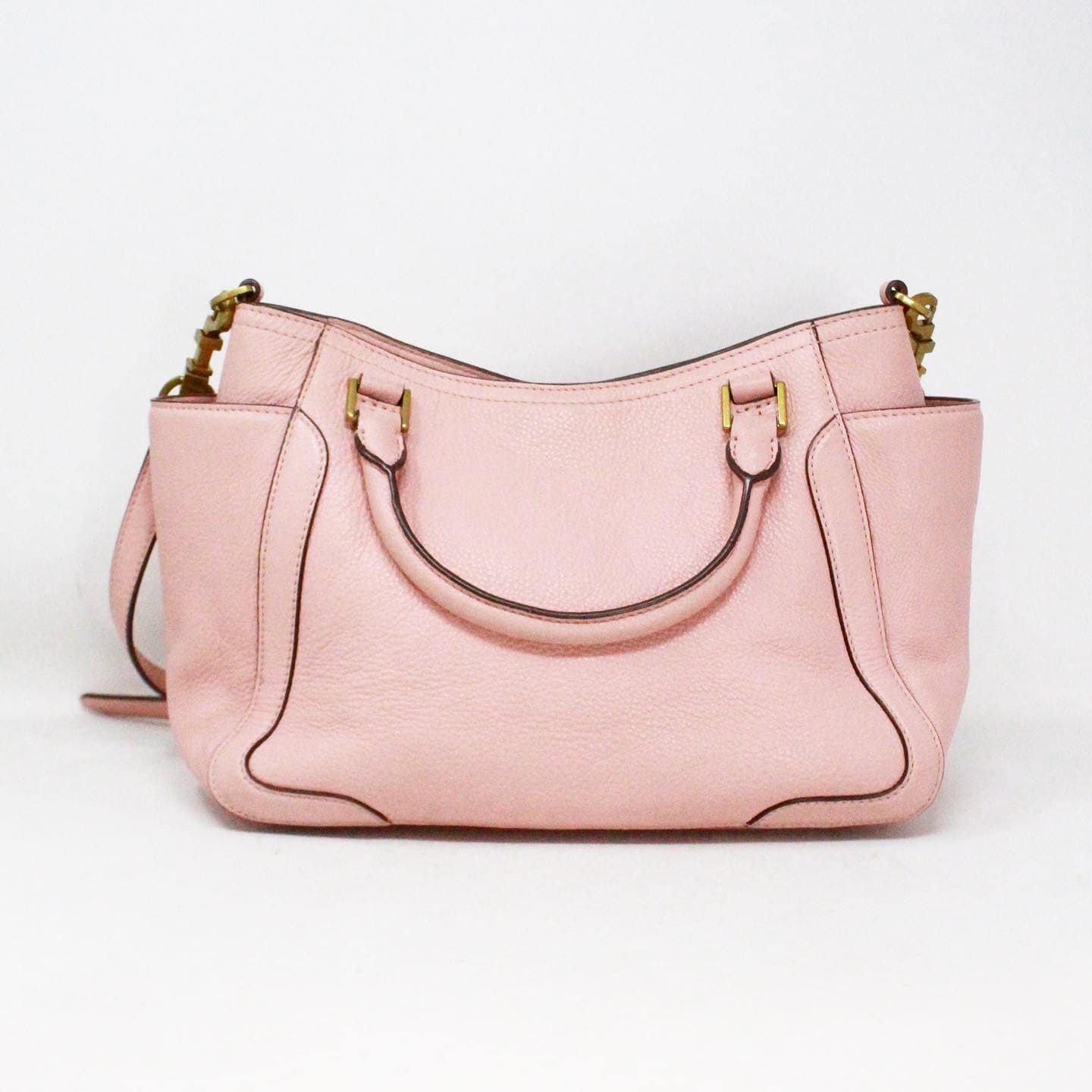 Tory Burch Pink Frances Leather Mini Crossbody Bag