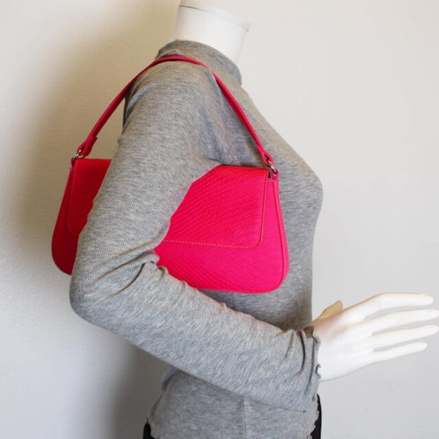 BP Hot Pink Faux Leather Shoulder Bag item 40997 10