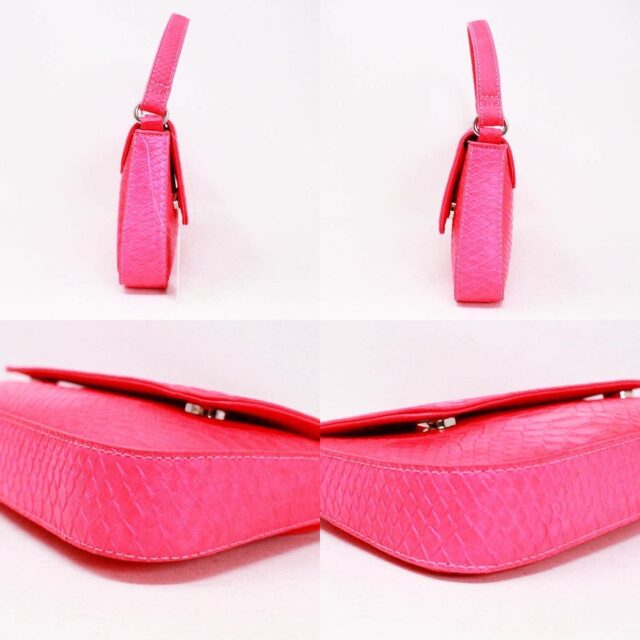 BP Hot Pink Faux Leather Shoulder Bag item 40997 3