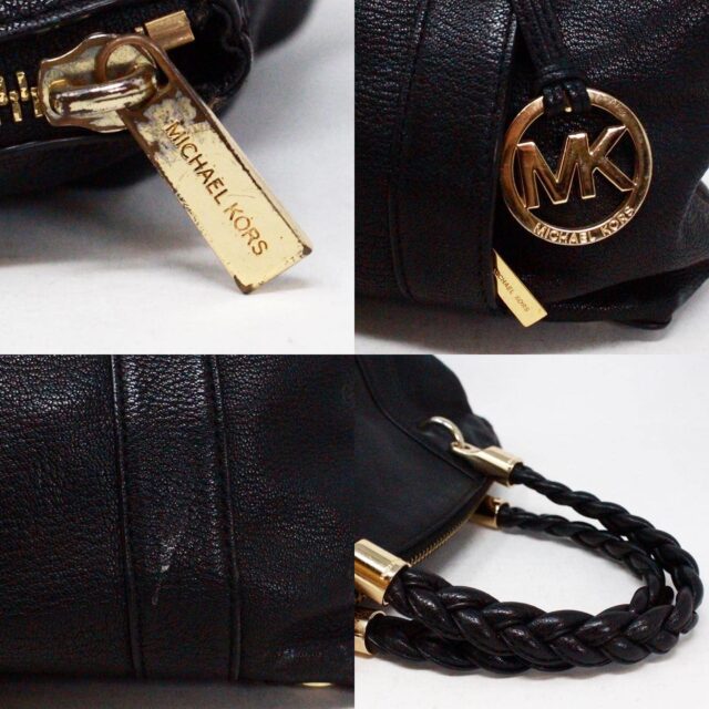 MICHAEL KORS Black Leather Satchel Bag item 40987 6