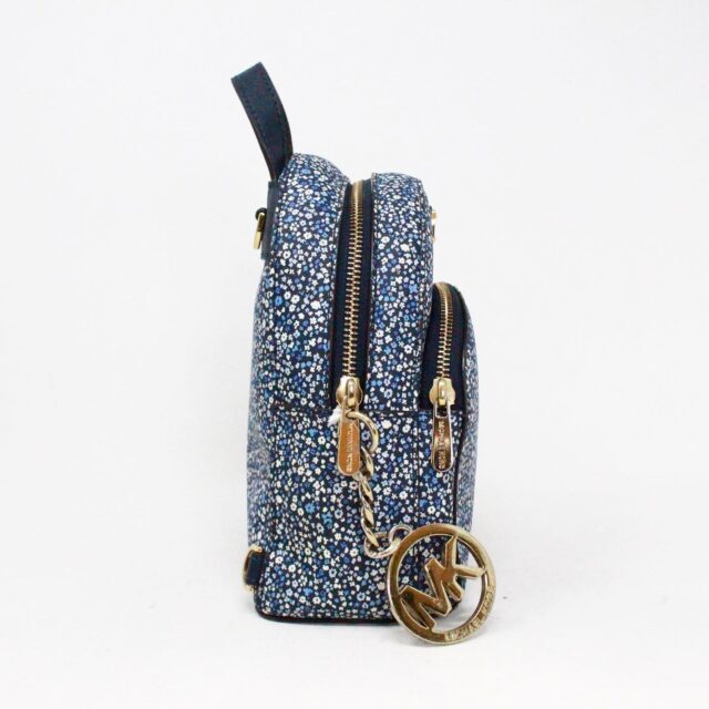 MICHAEL KORS Blue Floral Mini Leather Backpack item 40986 4
