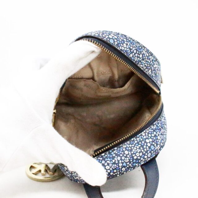 MICHAEL KORS Blue Floral Mini Leather Backpack item 40986 8