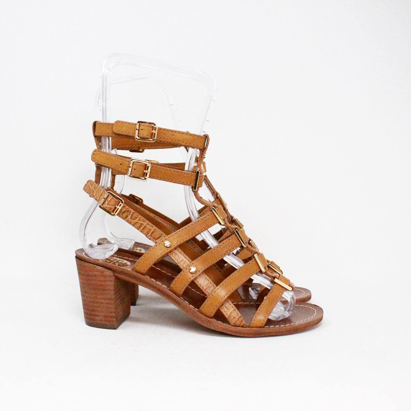 TORY BURCH Brown Leather Strap Sandals US 6 EU 36 item 40861 2