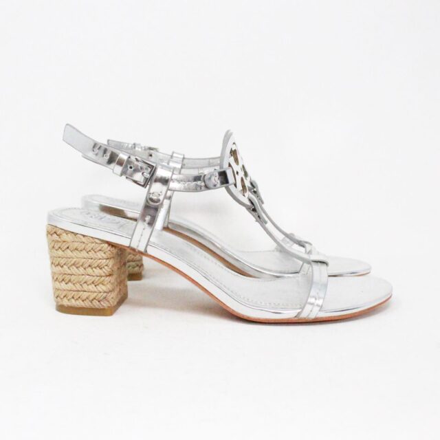 TORY BURCH Silver Metallic Strap Sandals item 40773 2