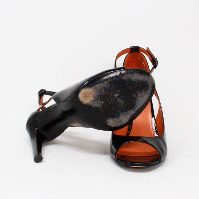 VIA SPIGA Black Patent Leather Strap Heels US 6.5 EU 36.5 item 40770 4