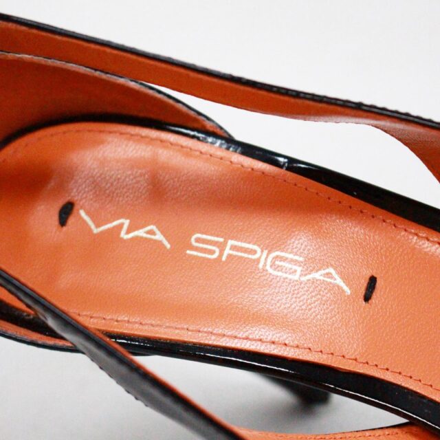 VIA SPIGA Black Patent Leather Strap Heels US 6.5 EU 36.5 item 40770 9