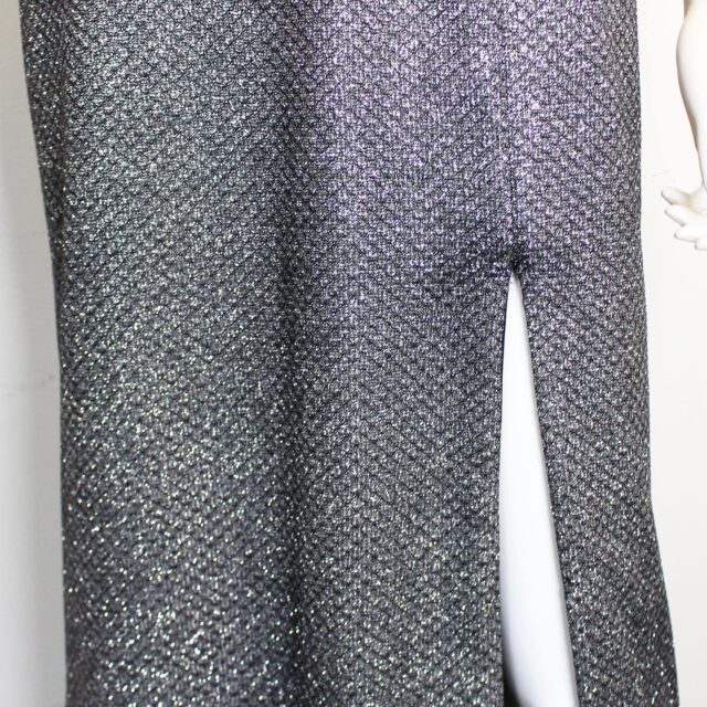 BICICI COTY 41364 Grey Glitter Plunge Formal Dress Size S 4