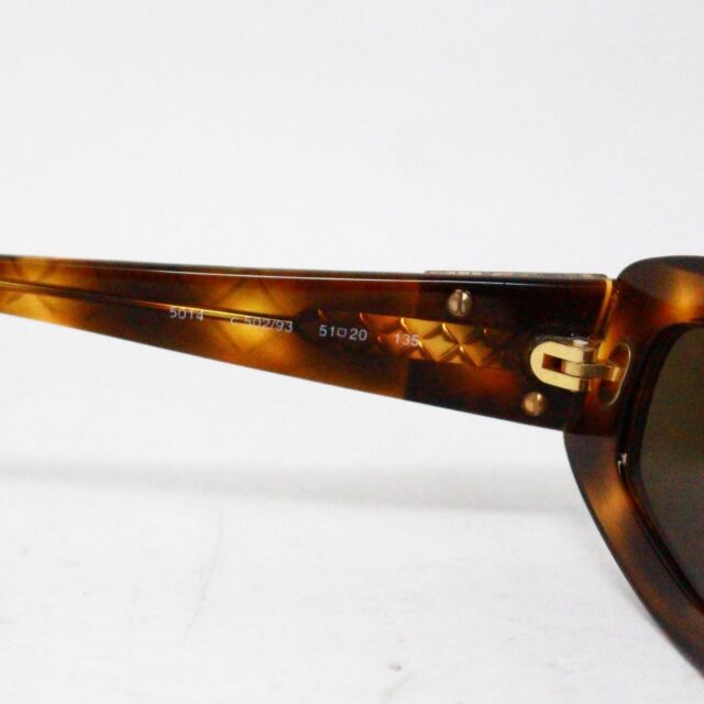 CHANEL 41372 Brown Tortoise Round Small Frame Sunglasses 5