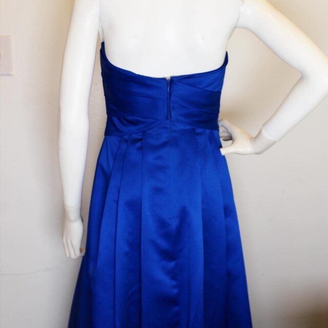 DAVIDS BRIDAL 41524 Royal Blue Strapless Formal Dress Size 2 2