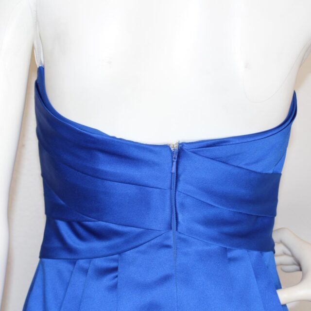 DAVIDS BRIDAL 41524 Royal Blue Strapless Formal Dress Size 2 4