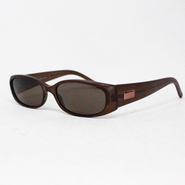 GUCCI 41368 Brown Small Rectangular Frame Sunglasses 1