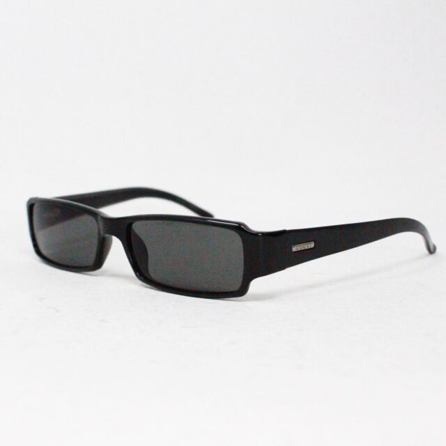 GUCCI 41369 Black Thin Rectangular Frame Sunglasses 1 1