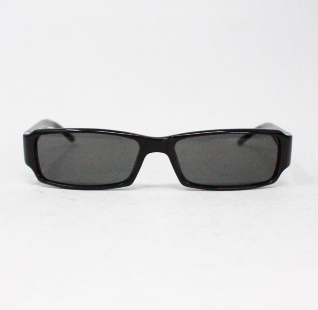 GUCCI 41369 Black Thin Rectangular Frame Sunglasses 8 1