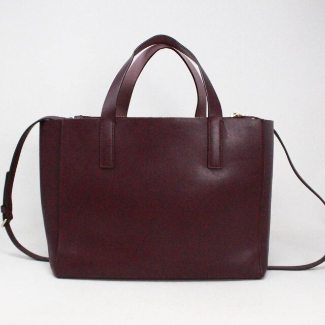 KATE SPADE 41393 Maroon Leather Shoulder Bag with Strap 2
