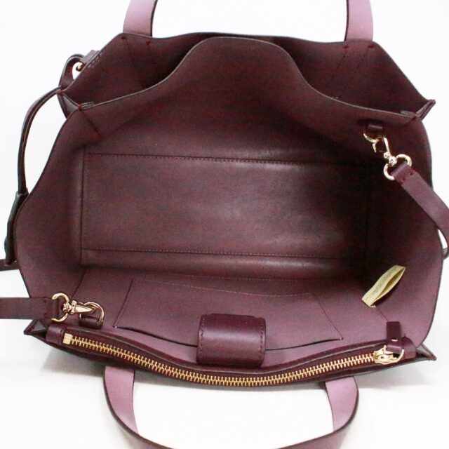 KATE SPADE 41393 Maroon Leather Shoulder Bag with Strap 5