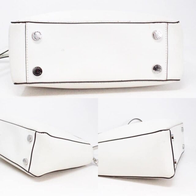MICHAEL KORS 41283 White Leather Handbag 4