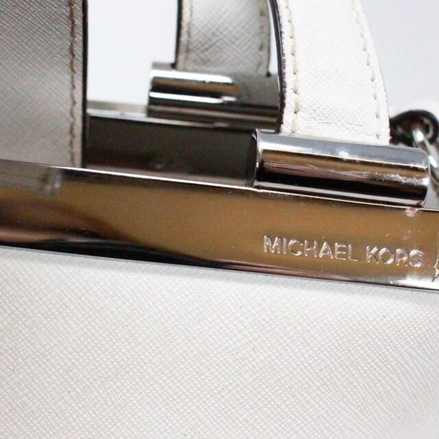 MICHAEL KORS 41283 White Leather Handbag 6