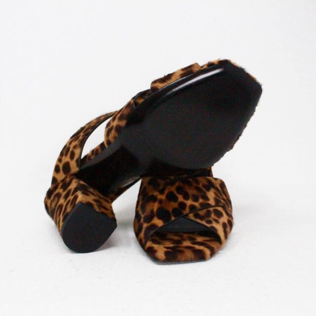 SALVATORE FERRAGAMO 41292 Calf Hair Cheetah Print Sandals US 6 EU 36 4