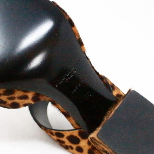 SALVATORE FERRAGAMO 41292 Calf Hair Cheetah Print Sandals US 6 EU 36 8