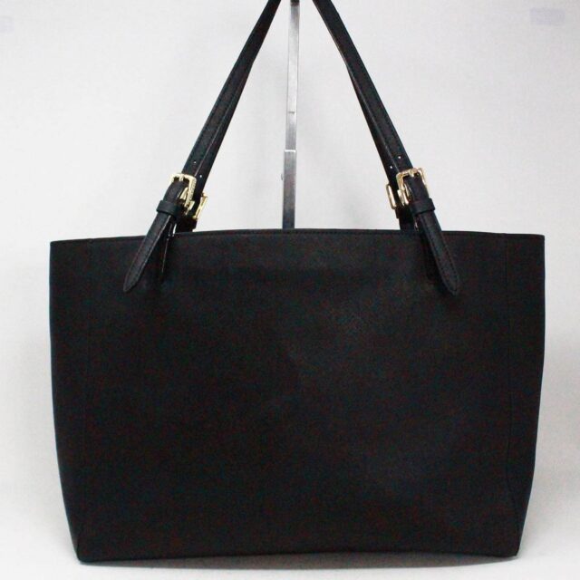 TORY BURCH 41384 Black Saffiano Leather Tote Bag 2
