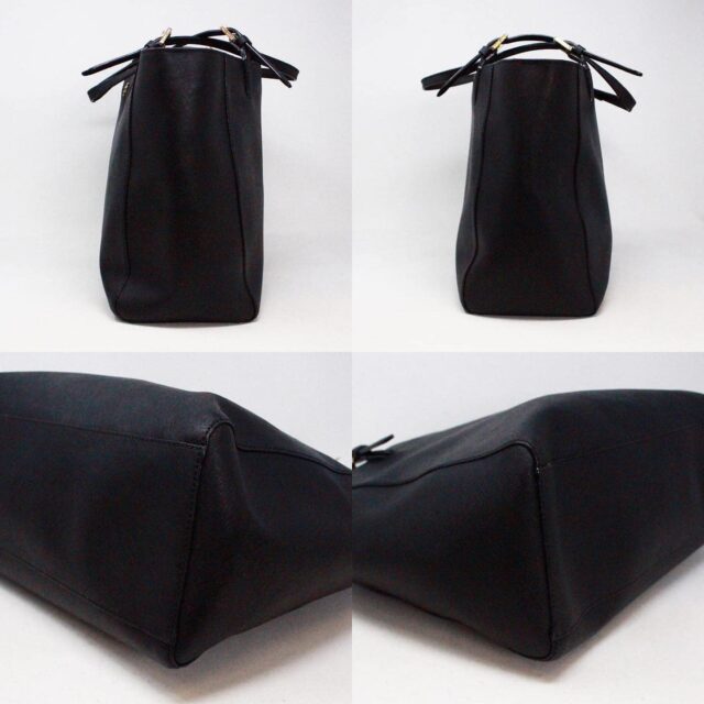 TORY BURCH 41384 Black Saffiano Leather Tote Bag 3