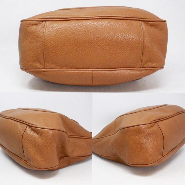 TORY BURCH Brown Leather Amanda Flat Hobo Bag 41156 d