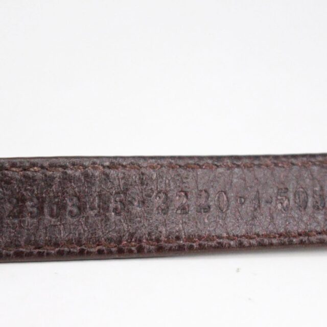 BALENCIAGA #41640 Classic Wrap Bracelet Brown Leather 4
