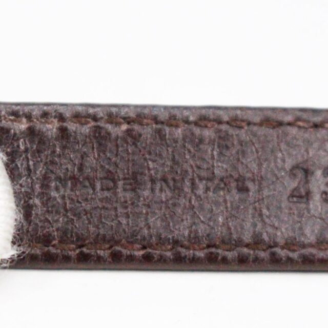 BALENCIAGA #41640 Classic Wrap Bracelet Brown Leather 5
