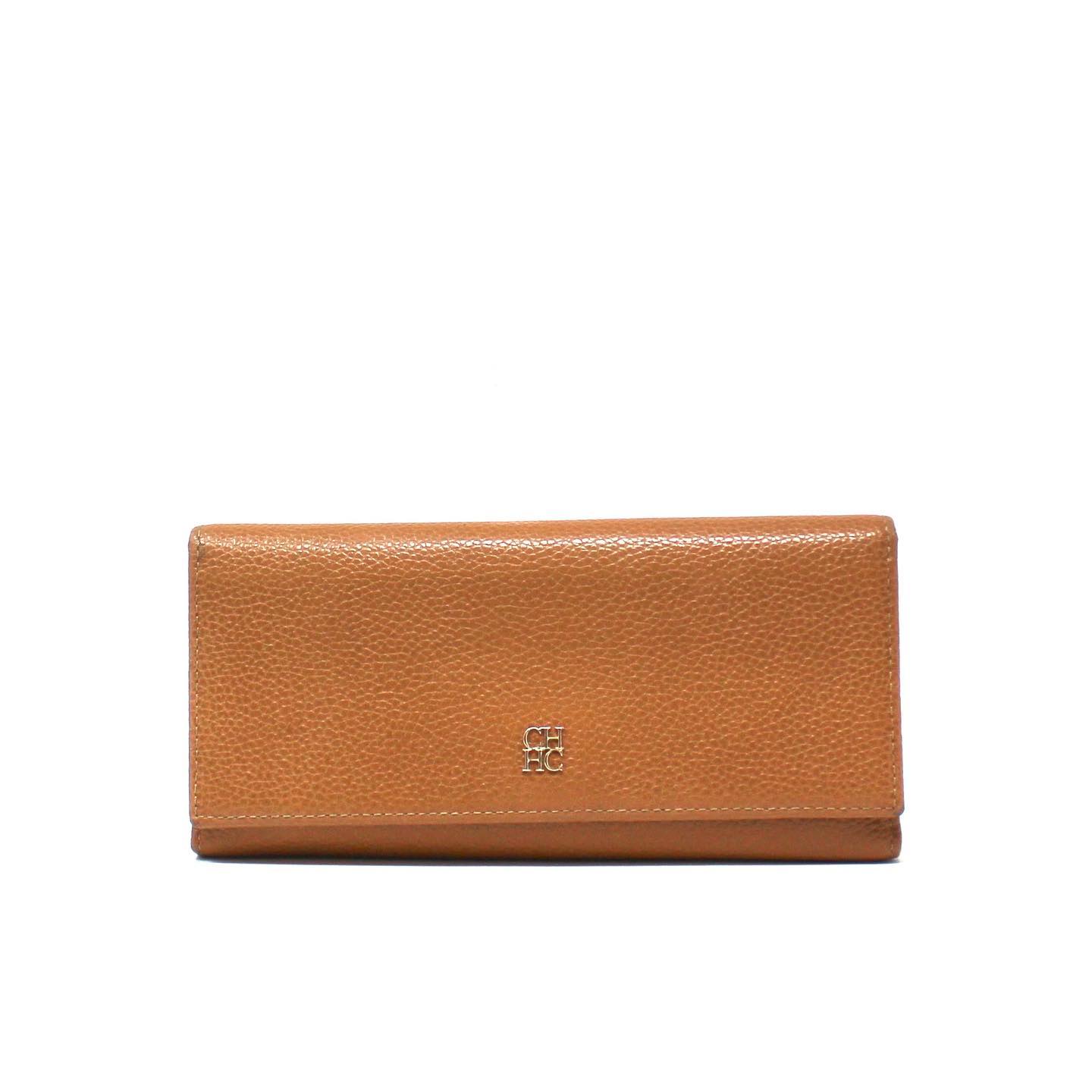 CAROLINA HERRERA #41791 Brown Leather Wallet 1