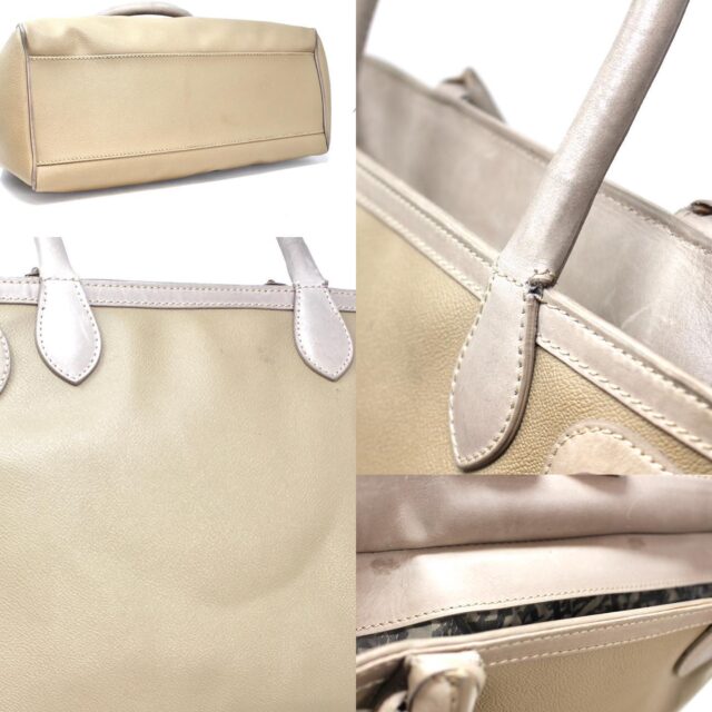 ESCADA #41725 Grey Leather Shoulder Bag 10