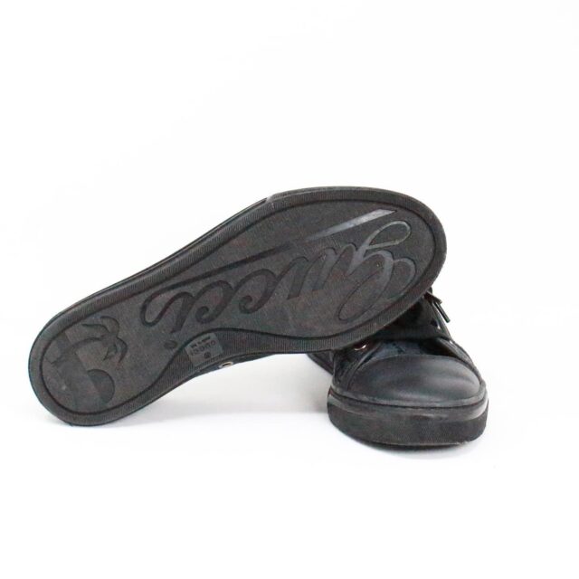 GUCCI #416375 Black Low Top Monogram Canvas Cap Toe Sneakers (US 5 EU 35) 6