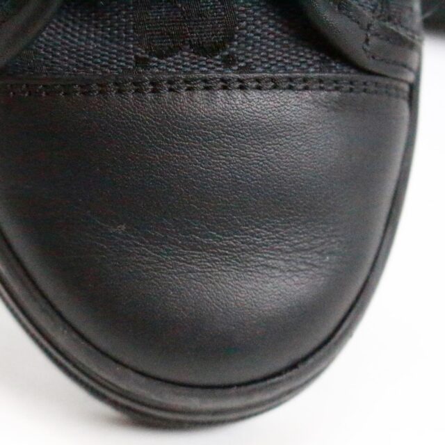 GUCCI #416375 Black Low Top Monogram Canvas Cap Toe Sneakers (US 5 EU 35) 8